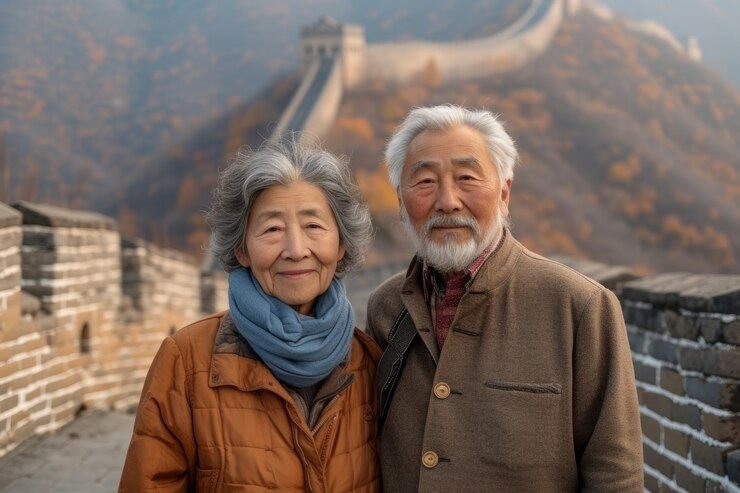 retrato-pareja-ancianos-visitando-gran-muralla-china_23-2151261930